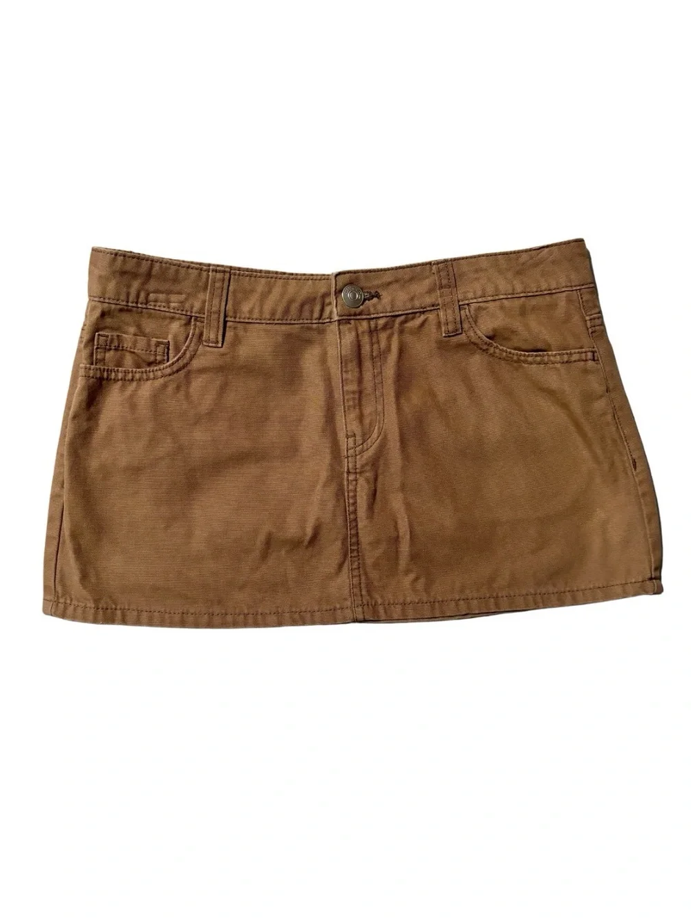 H&M Divided Brown Denim Mini Skirt